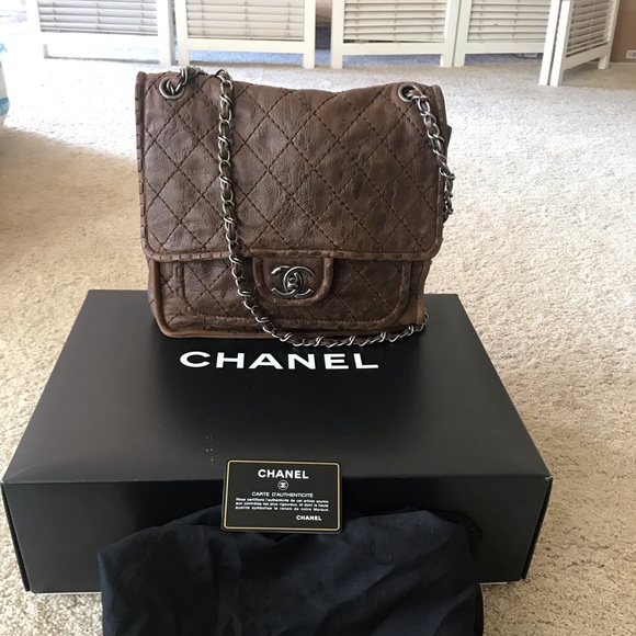 CHANEL Handbags - RARE CHANEL PARIS EDINBURGH BROWN SHOULDER BAG